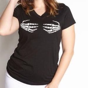 Skeleton Hands Black T-shirt